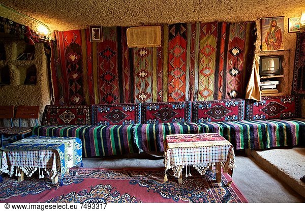 Felsbrocken Wohnhaus innerhalb Uchisar