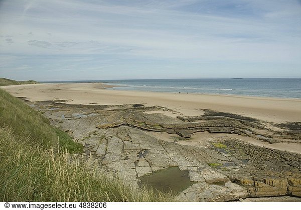 Felsen , Küste , Sand , Düne , England