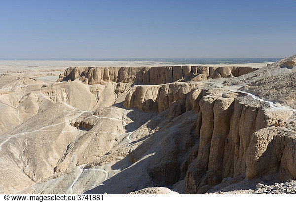 Felsen  Landschaft  Tal der Könige  Theben  Luxor  Ägypten  Afrika