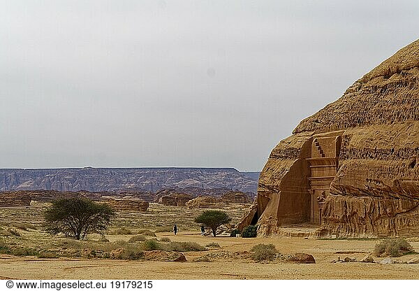 Felsenstadt Hegra nahe Al'Ula  Saudi-Arabien  Asien