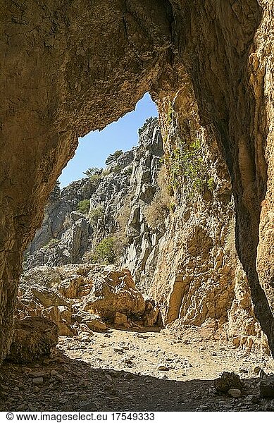Felsentor  Imbros-Schlucht  Kreta  Griechenland  Europa