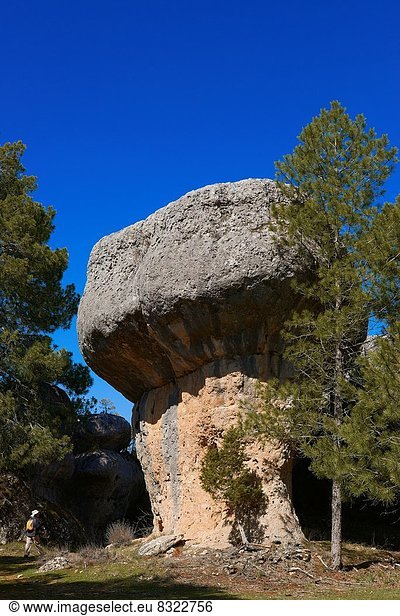 Felsformation Kastilien-La Mancha Cuenca Provinz Spanien