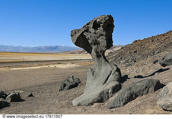 Felsformation Mushroom Rock  Death Valley Nationalpark  Kalifornien  USA  Nordamerika
