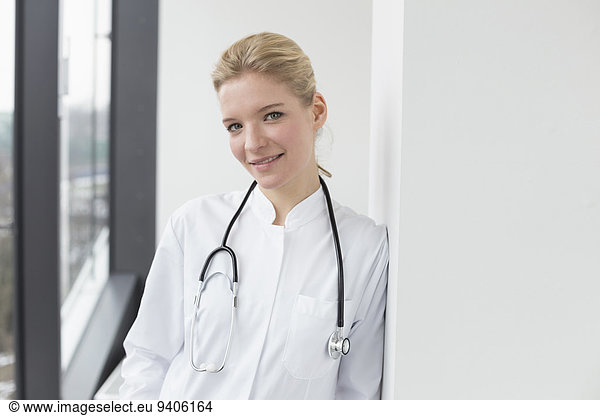 Female doctor smiling  portrait