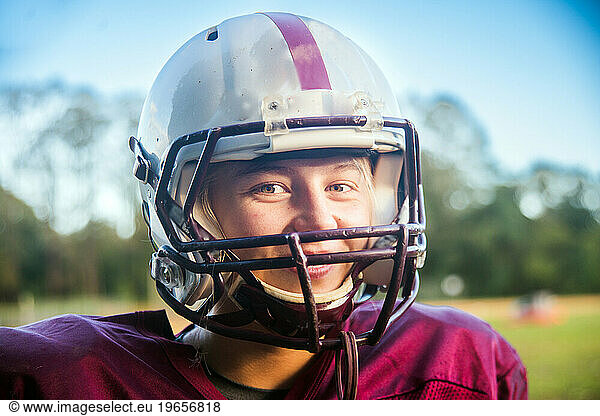 Female Kicker on highschool Football team