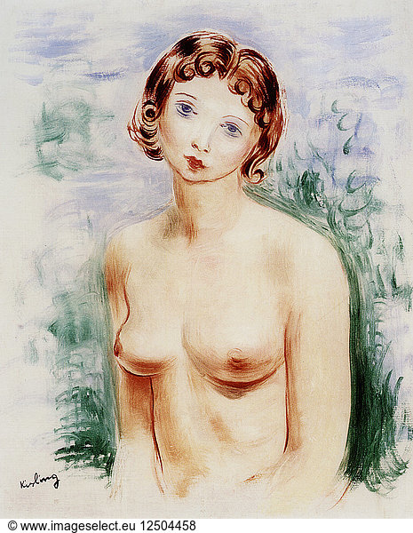 Female nude  20th century. Artist: Moise Kisling