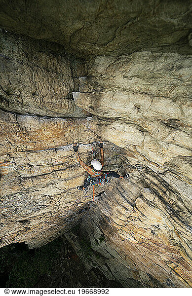 Female Rock Climber - Gunks NY