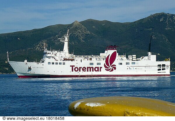 Ferry  Portoferraio  Elba  Tuscany  Italy  Europe  Toremar  Europe