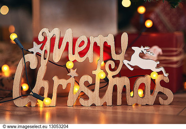 Festive Merry Christmas sign
