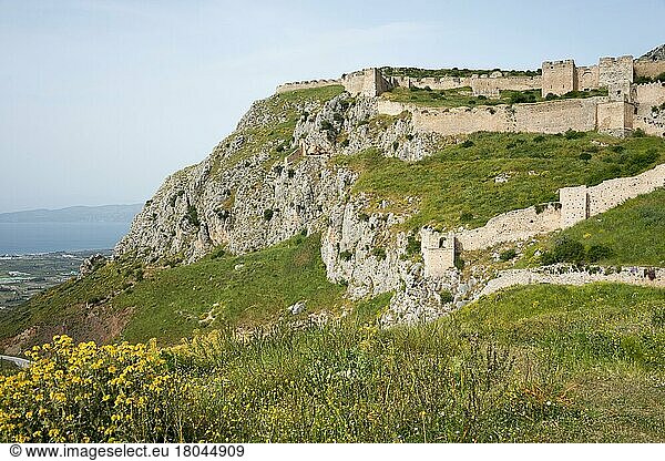 Festung  Akrokorinth  Korinthia  Peloponnes  Griechenland  Europa