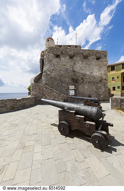 Festung Castello della Dragonara in Camogli  Provinz Genua  Ligurien  Italienische Riviera  Levante  Italien