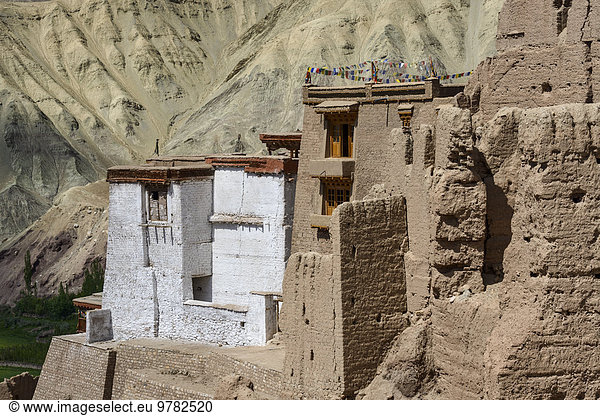 Festung Himalaya Asien Jahrhundert Indien Ladakh Kloster