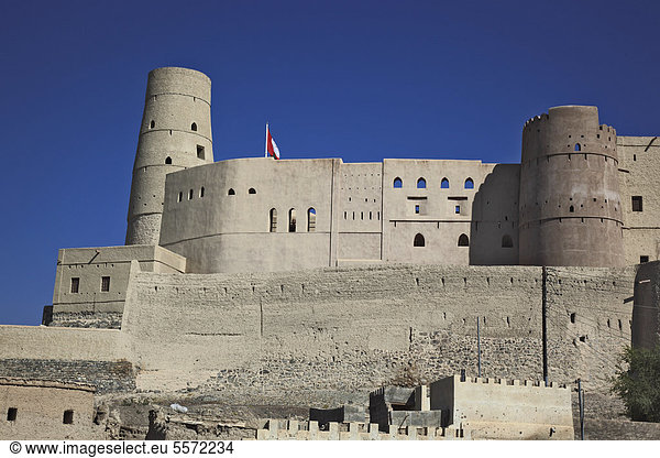Festung Hisn Tamah aus dem 17. Jahrhundert Unesco Weltkulturerbe Bahla Oman Arabische Halbinsel Naher Osten