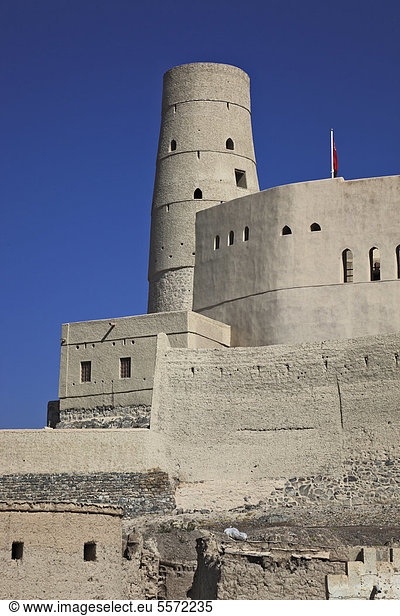 Festung Hisn Tamah aus dem 17. Jahrhundert  Unesco Weltkulturerbe  Bahla  Oman  Arabische Halbinsel  Naher Osten