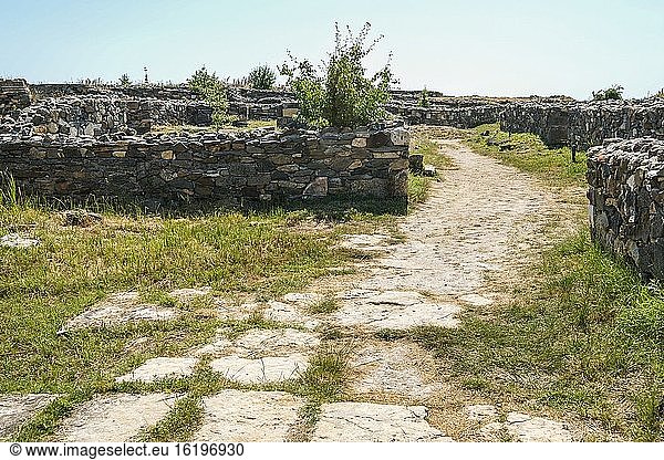 Festung Histria. Archäologische Fundstätte Histria. Istrien  Kreis Constan?a  Region Dobrudscha  Rumänien  Europa.