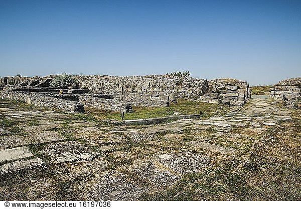 Festung Histria. Archäologische Fundstätte Histria. Istrien Kreis Constan?a Region Dobrudscha Rumänien Europa.