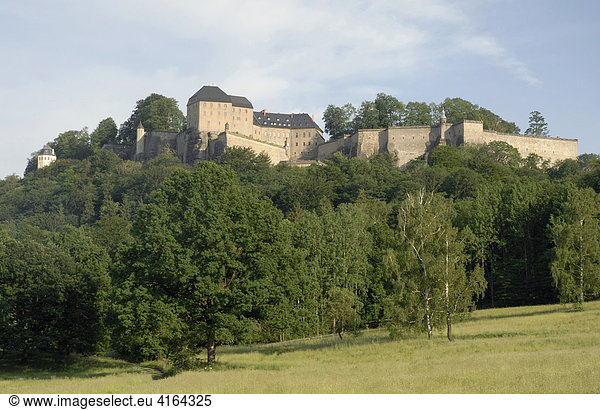Festung Königstein  Sächsische Schweiz  Sachsen  Deutschland