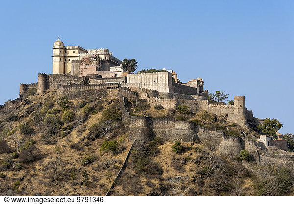 Festung Kumbhalgarh  Rajasthan  Indien  Asien