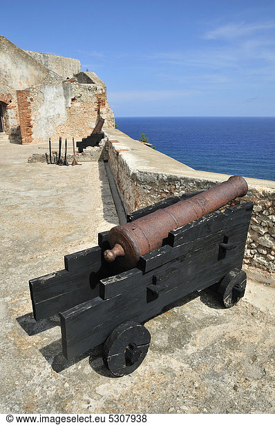 Festung San Pedro de la Roca oder Castillo del Morro  Unesco-Weltkulturerbe  bei Santiago de Cuba  Kuba  Karibik