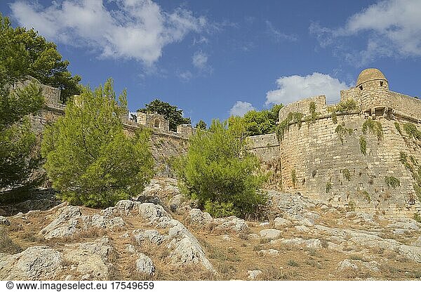 Festungsmauer  Fortezza  Rethymno  Kreta  Griechenland  Europa