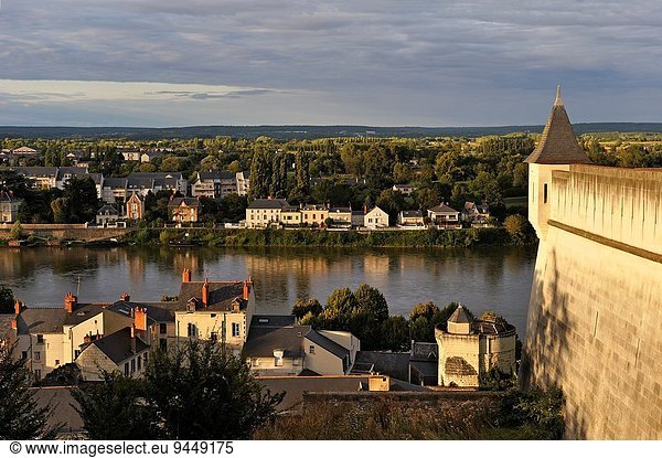 Feuerwehr Frankreich Europa sehen Fluss Palast Schloß Schlösser Geographie Loire Maine