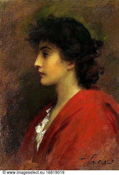 Fildes Sir Samuel Luke - ein venezianisches Mädchen 2 - Britische Schule - 19. Jahrhundert.