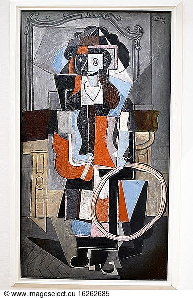 Fillette au cerceau  1919  Pablo Picasso  Museum Georges Pompidou Paris Frankreich.