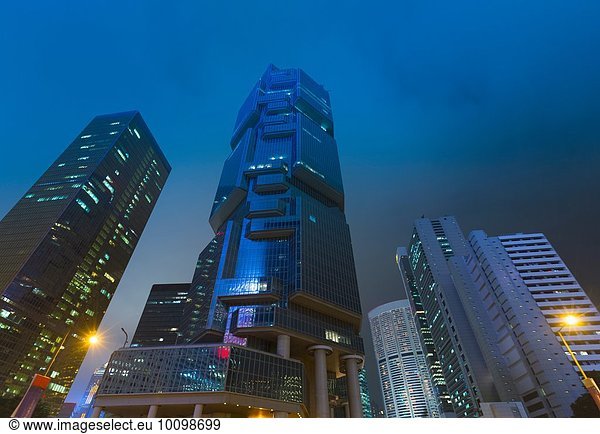 Finanzdistrikt Zentral-Hongkong  Hongkong  China