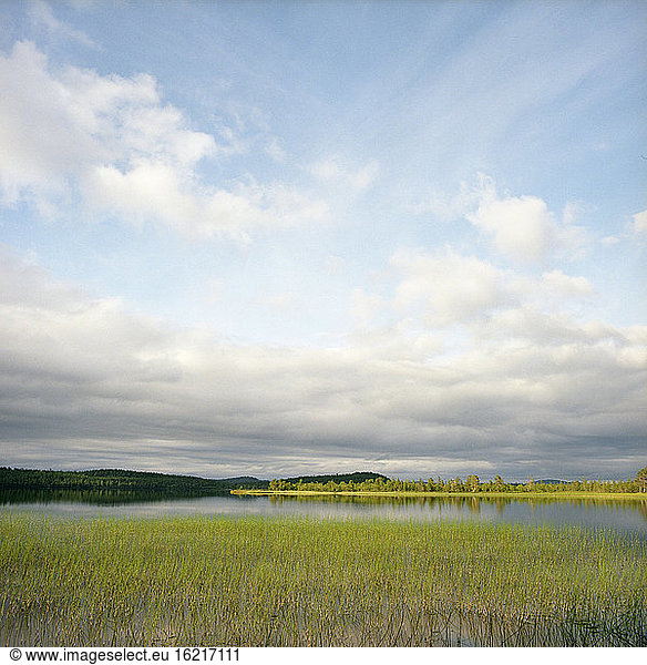 Finland  Hossa National Park  View of the lake