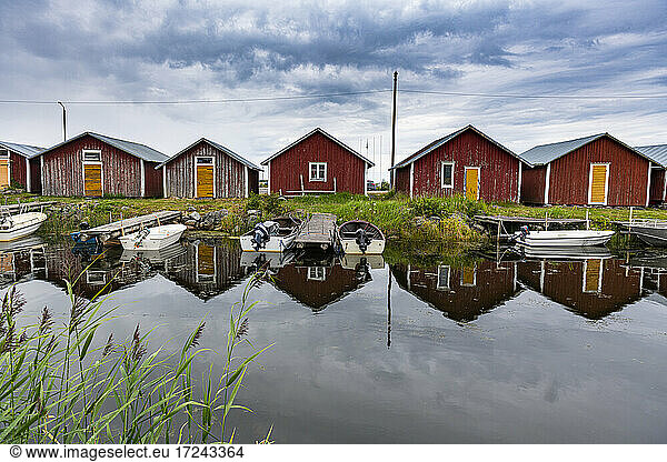 Finnland  Bootshäuser im Kvarken Schärengarten