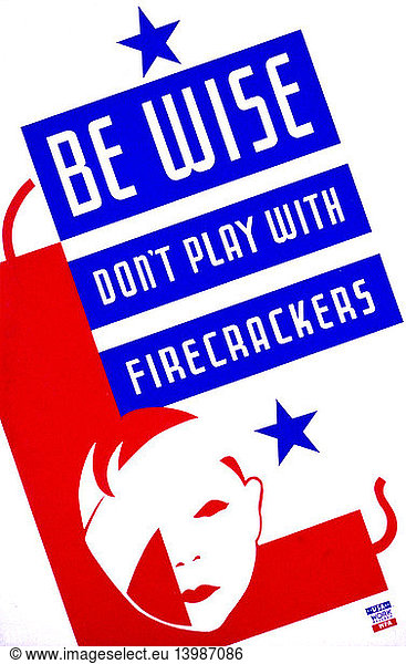 Firecracker Safety  FAP Poster  1937