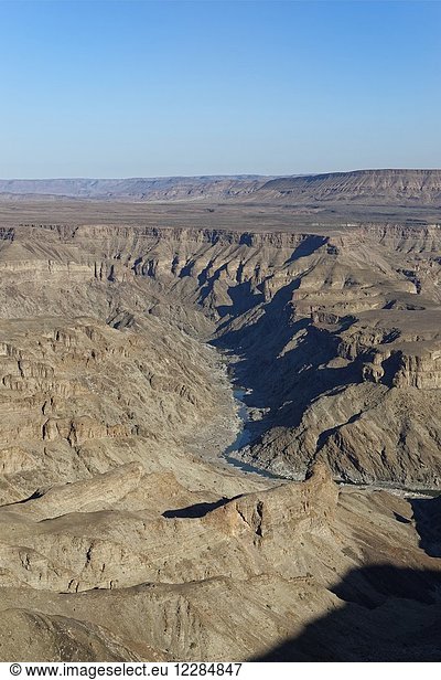 Fish River Canyon  view from the main lookout point  close to Hobas  Ai-Ais Richtersveld Transfrontier Park  Karas Region  Namibia  Africa.