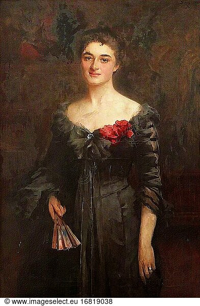 Fisher Samuel Melton - Alice Frances Theodora Wythes Marchioness of Bristol - Britische Schule - 19. Jahrhundert.