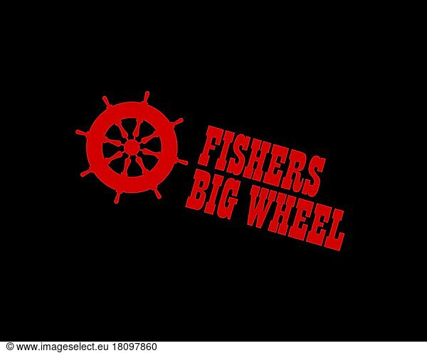 Fishers Big Wheel  Rotated Logo  Black Background B