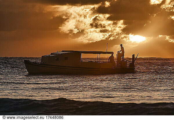 Fishing boat in the Indian Ocean