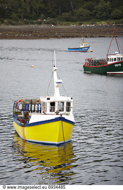 Fishing Boats in Harbor  Scotland