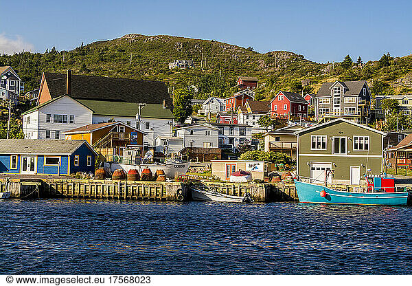 Fishing village of Petty Harbour  Newfoundland  Canada  North America