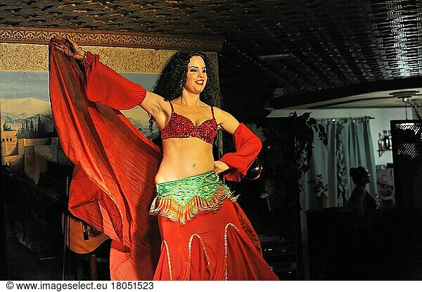 Flamenco dancer  Granada  Andalusia  Spain  Europe