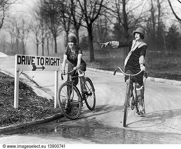 Flappers Bicycling  1925