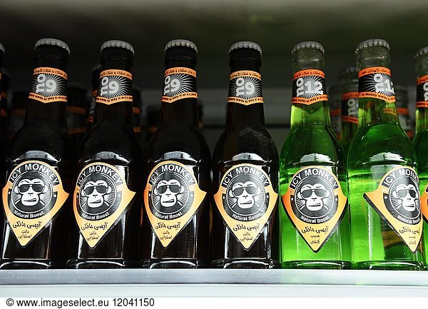 Flaschen mit Limonade Icy Monkey  Iran