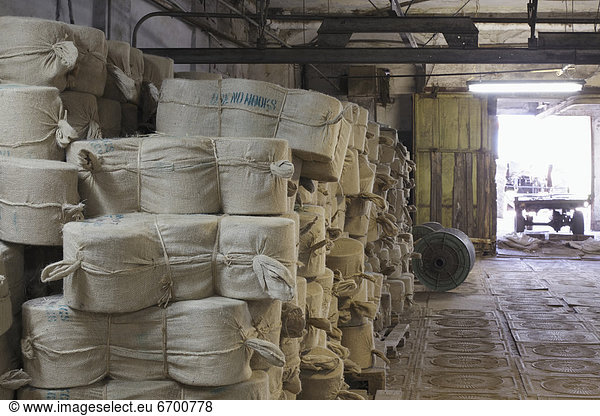 Flax Stored in Bags