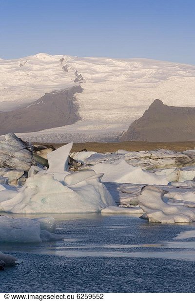 fließen  Eisberg  unterhalb  Island  Lagune