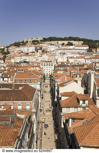 Fliesenboden  Lissabon  Hauptstadt  Dach  Europa  Palast  Schloß  Schlösser  rennen  Mittelpunkt  Baixa  Ortsteil  Portugal