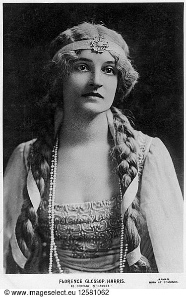 Florence Glossop-Harris  British actress  c1911.Artist: Jarman