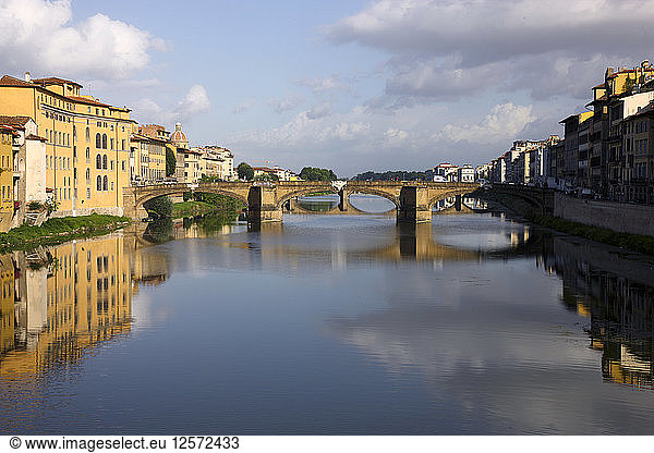 Fluss Arno  Florenz  Italien. Künstler: Samuel Magal