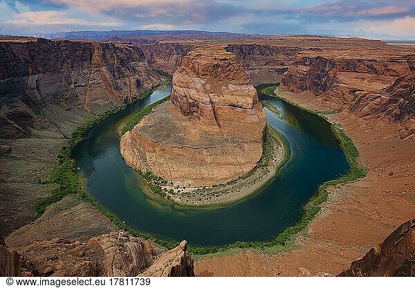 Flussschleife des Colorado River  Horseshoe Bend  Arizona  USA  Nordamerika