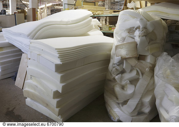 Foam Rubber in a Factory