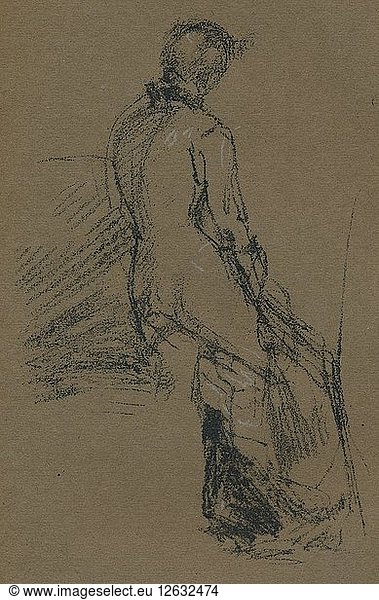 Form Study. c1868. Artist: James Abbott McNeill Whistler.