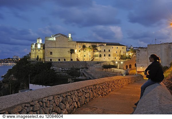 Former Sant Francesc Convent housing the Museum of Menorca  Mahon  Menorca  Balearic Islands  Spain  Europe.