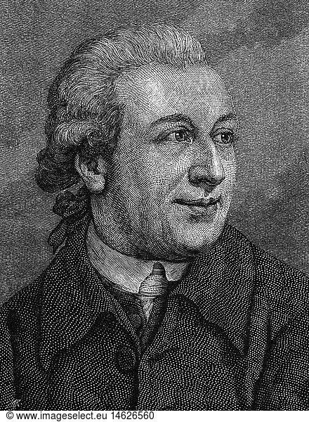Forster  Johann Reinhold  22.10.1729 - 9.12.1798  deut. Reisender und Naturforscher  PortrÃ¤t  Xylografie 19.Jh. Forster, Johann Reinhold, 22.10.1729 - 9.12.1798, deut. Reisender und Naturforscher, PortrÃ¤t, Xylografie 19.Jh.,